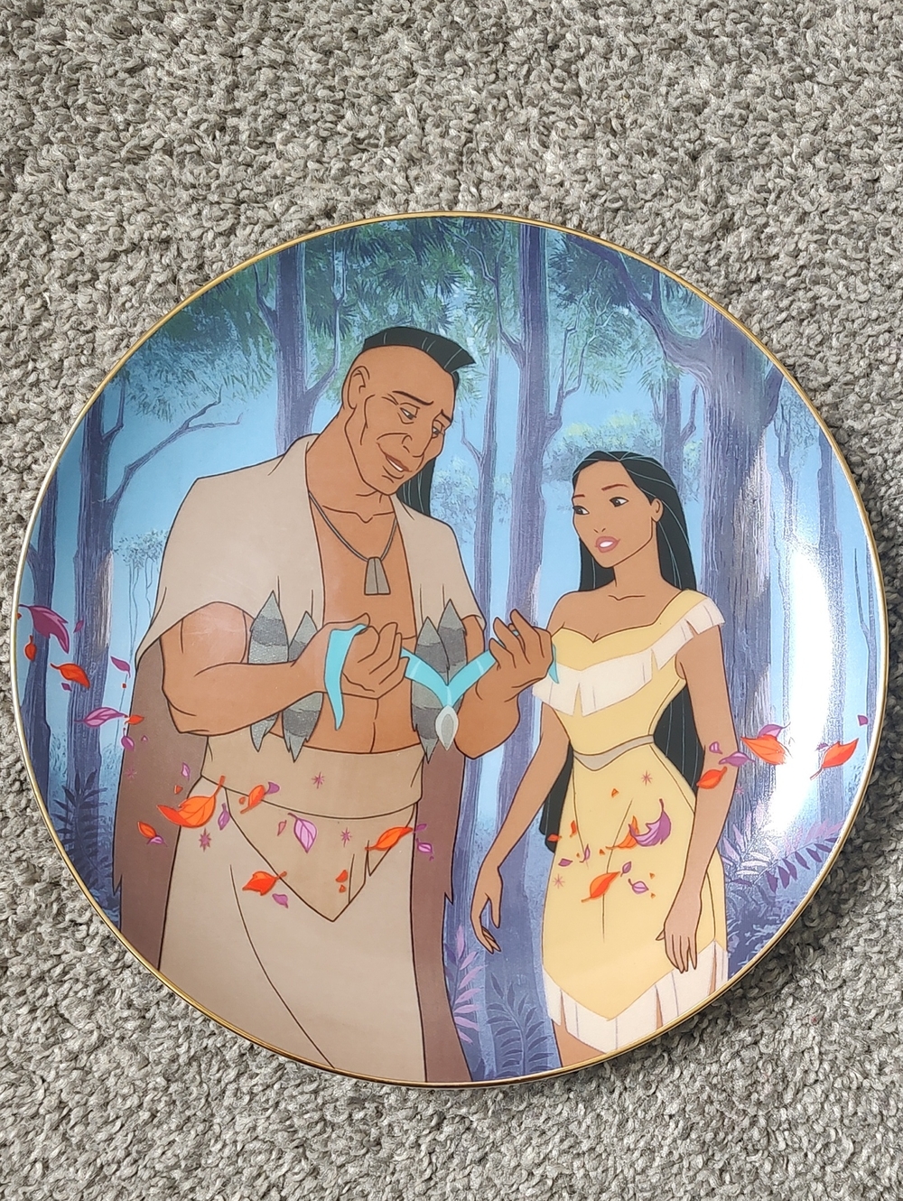 The Bradford Exchange "Father's Love" Pocahontas Collector Plate No. 195B